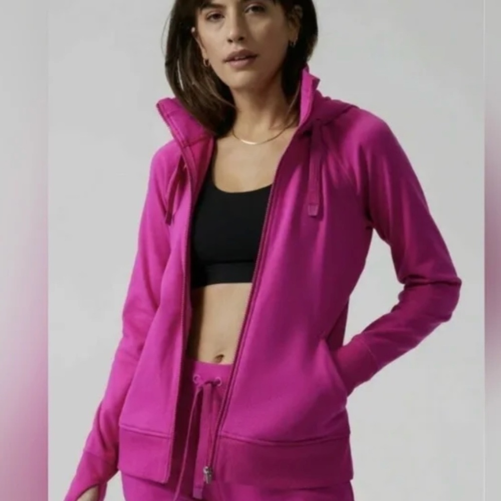 Athleta Hot Pink Triumph Hoodie Size XS